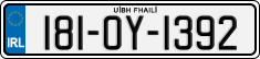 License plate of Ireland, Regular plates