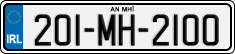 License plate of Ireland, Regular plates