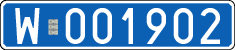 License plates of Poland, Diplomatic