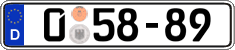 German license plate, Diplomatic