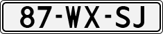 License plate of the Netherlands, Trailers