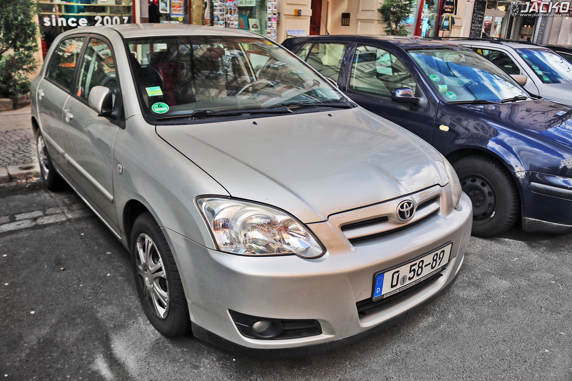 0 58-89, Toyota Corolla 9th gen (RunX) 5-door Hatch (E120), 2001–2007