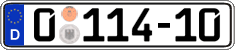 German license plate, Diplomatic