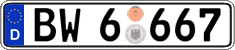 German license plate, Authorities and federal agencies