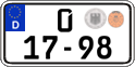 German license plate, Diplomatic