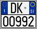 License plate of Italy, Motorcycles (1994 year series)