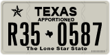 Texas, Apportioned vehicles (2012) (A12-3456)