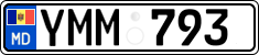 License plate of Moldova, Cars (2015)