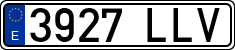 License plates of Spain, Ordinary (2000)