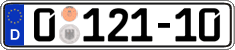 German license plate, Diplomatic