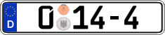 German license plate, Diplomatic