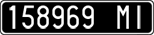 License plate of Italy, Cars (1927 year series)
