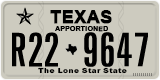 Texas, Apportioned vehicles (2012) (A12-3456)