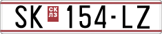 License plate of North Macedonia, Regular plates (1993)