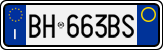 License plate of Italy, Cars (1994 year series)