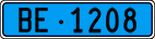 License plate of Switzerland, Work and fire vehicles (blue)