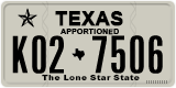 Texas, Apportioned vehicles (2012) (A12-3456)