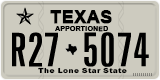 Texas, Apportioned vehicles (2012) (A12-3456)