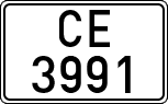 License plates of Spain, 1900 year series