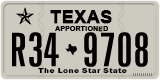 Texas, Apportioned vehicles (2012) (A12-3456)