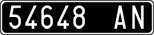 License plate of Italy, Cars (1927 year series)
