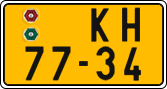License plate of the Czech Republic, Commercial vehicles (1960)