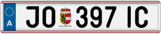 License plate of Austria, Regular plates