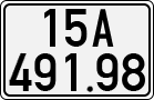 License plate of Vietnam, Cars