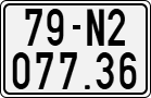 License plate of Vietnam, Motorcycles