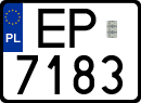 License plates of Poland, Special vehicles and motorcycles