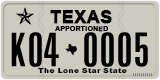 Texas, Apportioned vehicles (2012) (A12-3456)