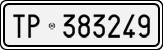 License plate of Italy, Cars (1927 year series)