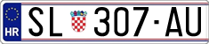 License plate of Croatia, Regular plates