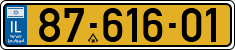 License plate of Israel, Regular plates
