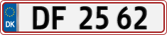License plate of Denmark, Regular plates