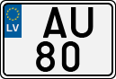 License plate of Latvia, Regular car plates