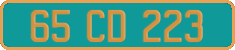 French license plate, Diplomatic