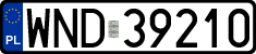 License plates of Poland, Regular car plates
