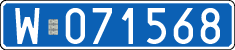 License plates of Poland, Diplomatic
