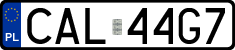 License plates of Poland, Regular car plates
