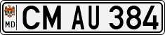License plate of Moldova, Cars (1992)