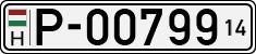 license plates of Hungary, Temporary (1990)