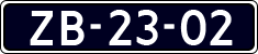 License plate of the Netherlands, Commercial Vehicles (1951-1994 system)