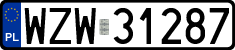 License plates of Poland, Regular car plates