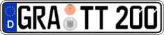 German license plate, Regular plates