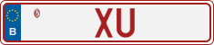 License plate of Belgium, Vanity Plates (2014)