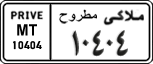 License plate of Egypt, Cars (1999)