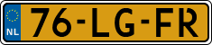 License plate of the Netherlands, Cars