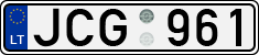 License plate of Lithuania, Cars