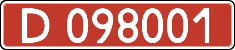 License plate Kazakhstan, Diplomatic